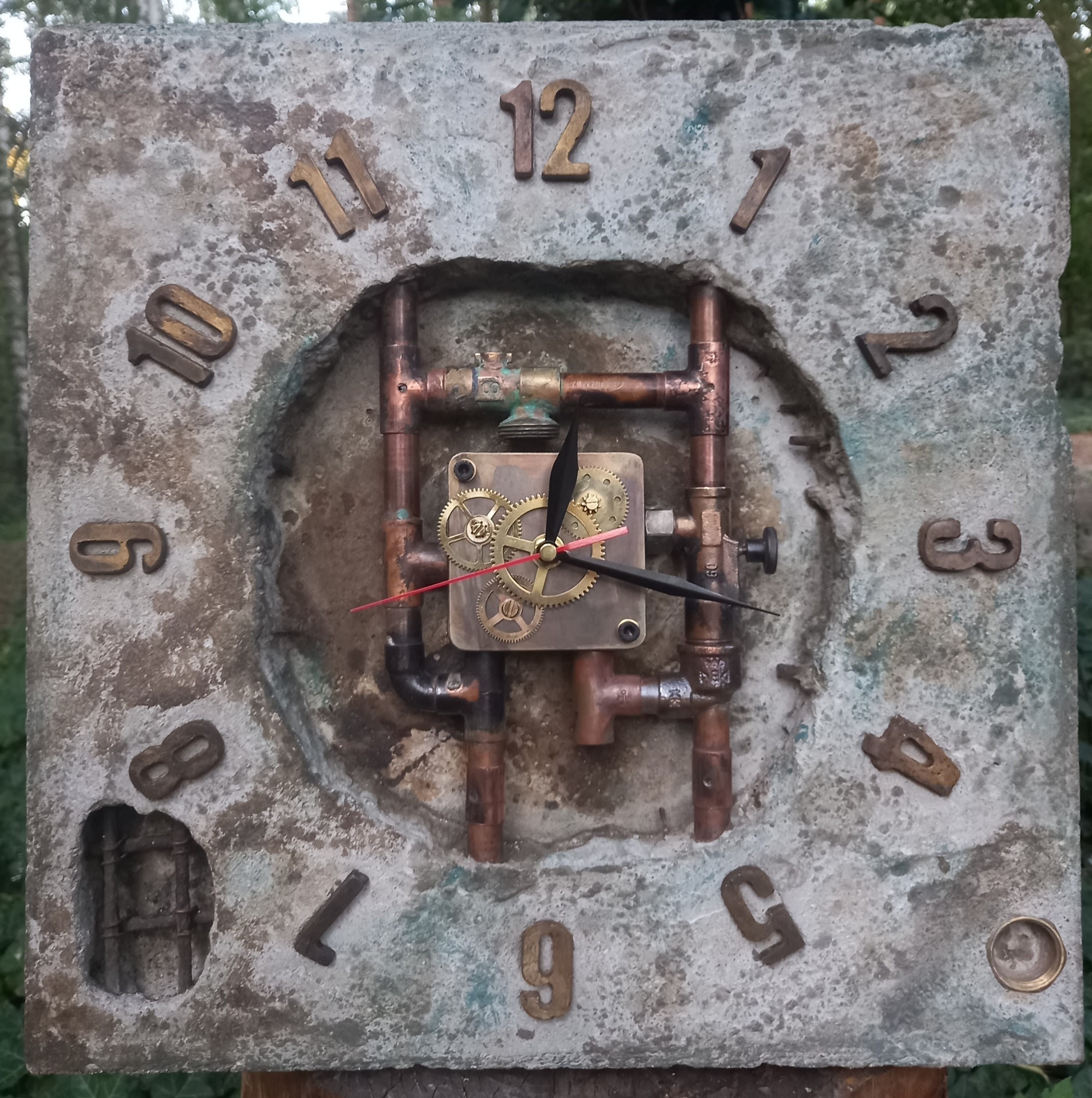 Concrete clock
